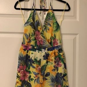 Romeo & Juliet Couture Floral Halter Romper